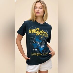NWT daydreamer Waylon Jennings 1977 littlefield Texas weekend Tee L